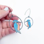 Azure Kingfisher Earrings - Image 2
