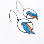 Azure Kingfisher Earrings - Image 3