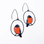 Flame Robin Earrings