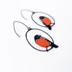 Flame Robin Earrings - Image 3