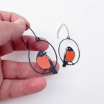 Flame Robin Earrings - Image 2
