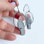 Gang Gang Cockatoo Earrings - Image 2