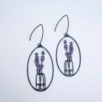 Lavender Vase Earrings