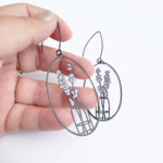 Lavender Vase Earrings - Image 2