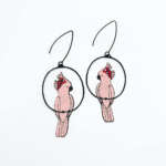 Pink Cockatoo Earrings