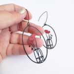 Poppy Vase Earrings - Image 2