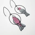 Pink Galah Earrings - Image 3
