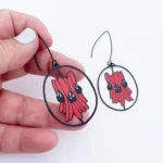 Sturt Desert Pea Earrings - Image 2