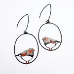 Zebra Finch Earrings