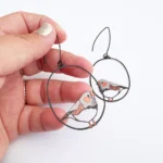 Zebra Finch Earrings - Image 2